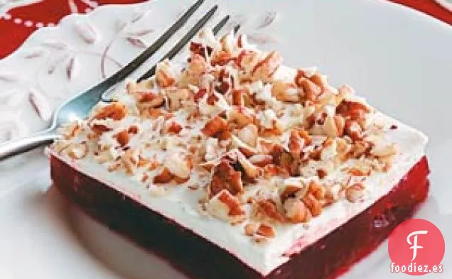 Ensalada Navideña de Gelatina de Arándanos Rojos