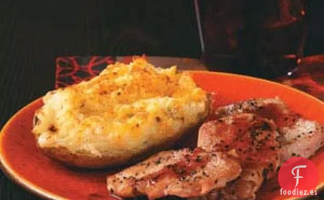 Patatas Dos Veces Horneadas Con Hierbas