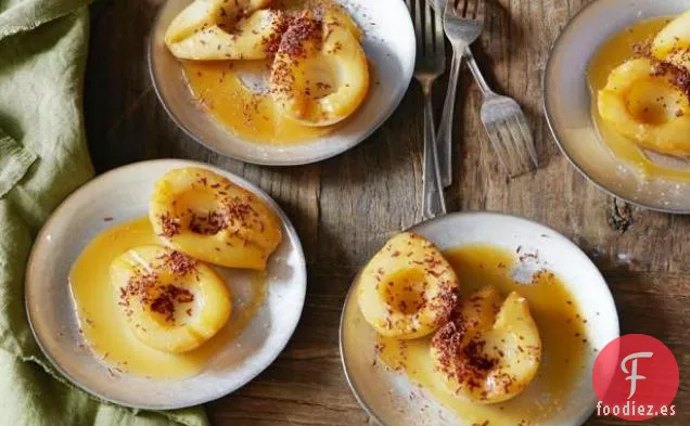 Peras Asadas al Horno con Dulce de Leche