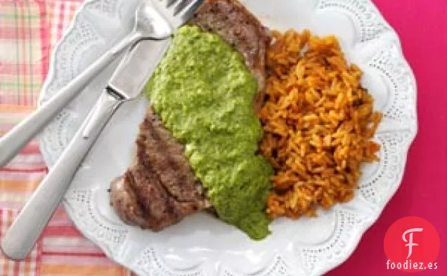 Filetes de Tira de Asador con Chimichurri