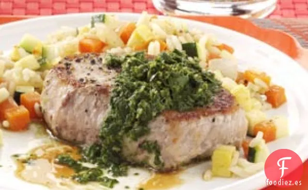 Chuletas de Cerdo con Chimichurri