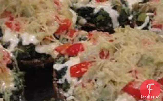 Champiñones Portobello Rellenos de Verduras