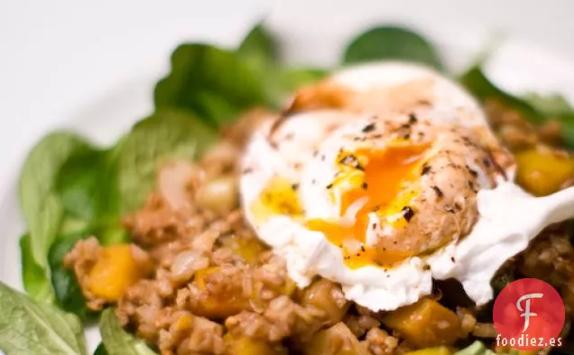 Ensalada Cálida de Bayas de Trigo de Invierno