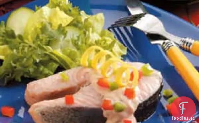 Salmón Escalfado En Escabeche