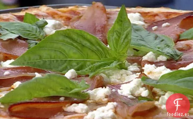 Pizza de Jamón Serrano y Queso de Cabra
