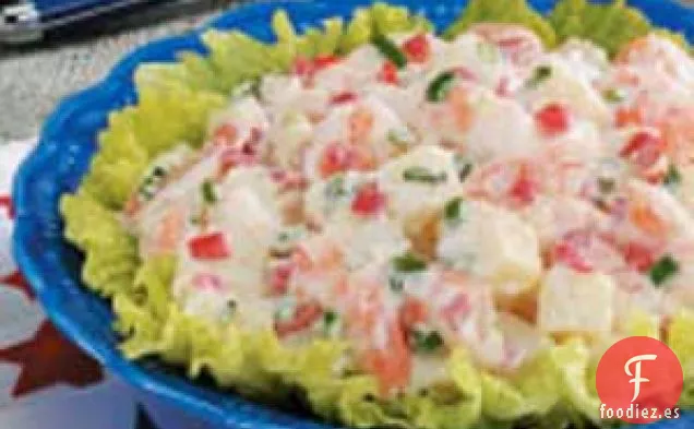 Ensalada de Papa y Camarones Cajún