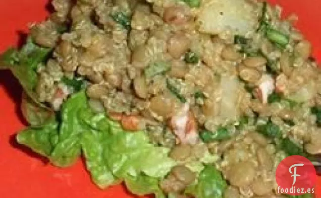 Ensalada de Lentejas al Curry con Sabor a Fruta