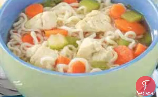 Montones de Sopa de Fideos