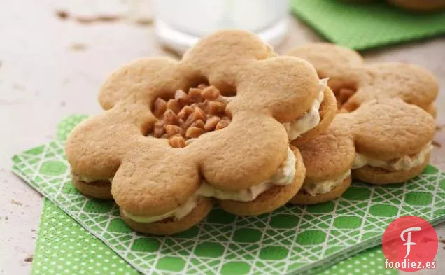 Sándwiches de Flores de Caramelo de Mantequilla