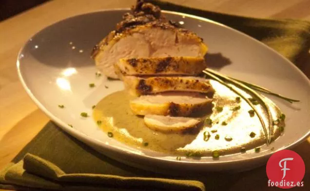 Chuletas de Pollo a la Plancha con Puré de Ajo