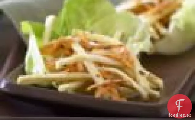 Ensalada De Raíz De Apio Y Zanahoria Con Aderezo Cremoso