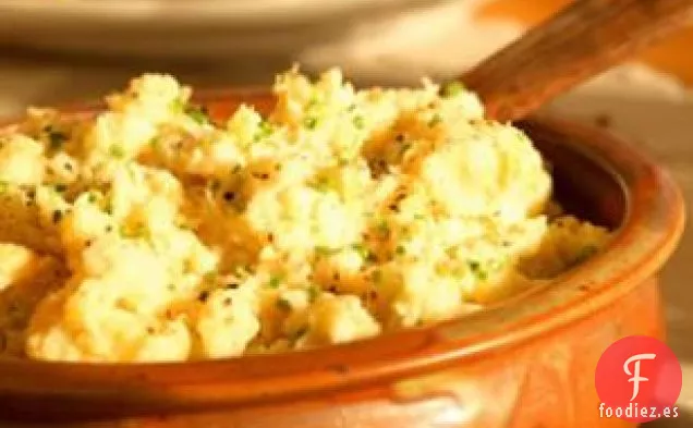 Puré De Raíces Con Suero De Mantequilla Y Cebollino