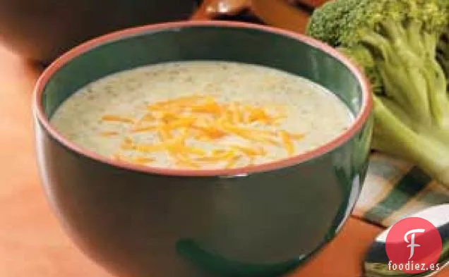 Sopa de Brócoli y Queso para 2