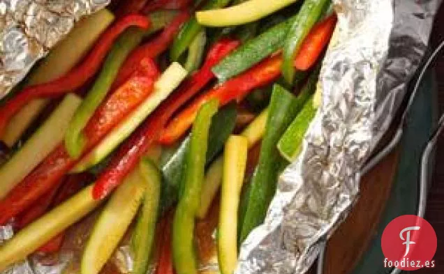 Pimientos y Calabacines a la Plancha