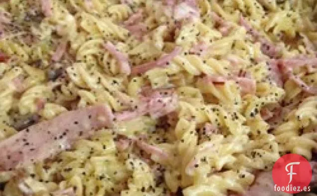 Carbonara de Pasta Rápida y Cremosa