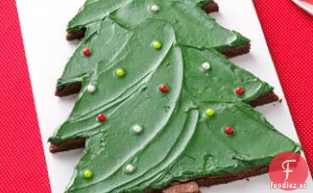 Brownies de Árbol de Navidad