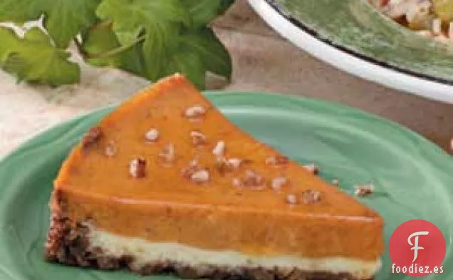 Tarta de Queso de Calabaza y Nueces