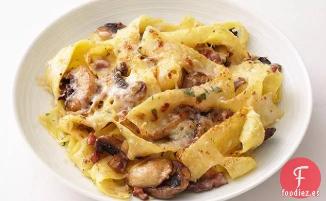 Pappardelle de Champiñones con Queso