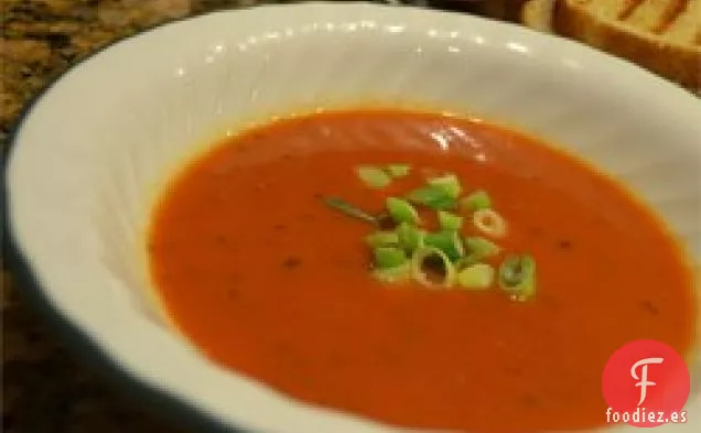 Sopa de Pimiento Rojo y Tomate