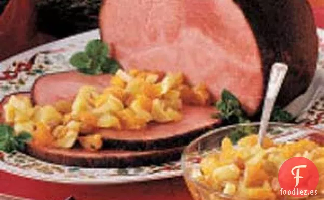 Jamón Especiado con Salsa de Manzana