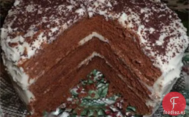 Tarta de Lizzie de Chocolate con Relleno de Caramelo
