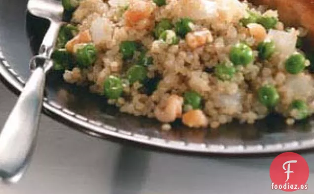 Quinoa con Guisantes y Cebolla