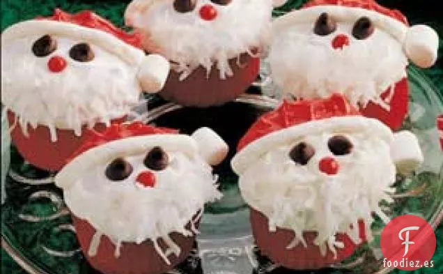 Cupcakes de Papá Noel