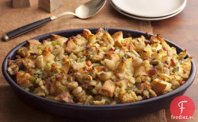 Relleno de Chapata con Castañas y Panceta