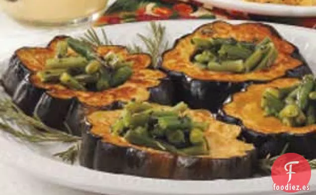 Aros de Calabaza con Judías Verdes