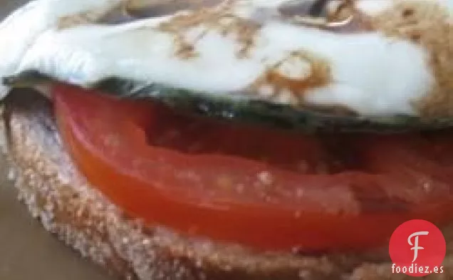 Sándwich de Mozzarella con Cara Abierta