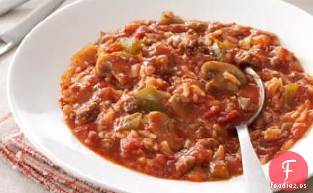 Sopa de Pimientos Sin Relleno