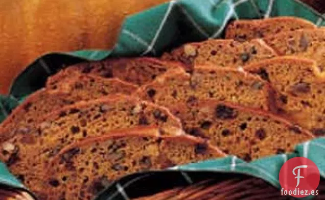 Pan de Calabaza con Frutas