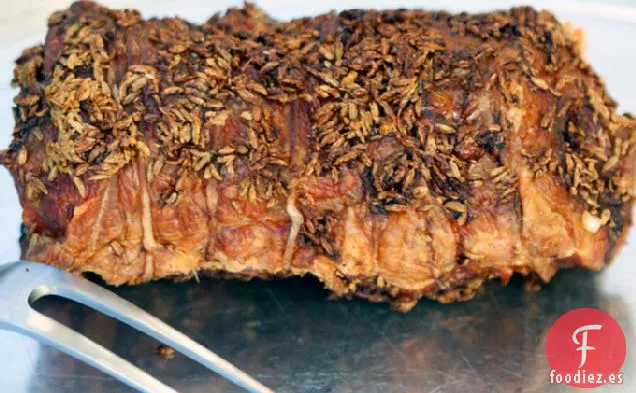 Cerdo Asado con Hinojo y Ajo