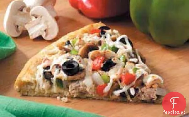Pizza Vegetariana de Pavo