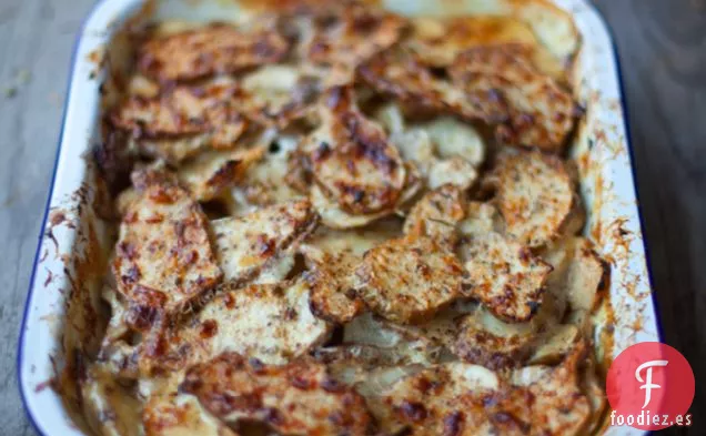 Ajo Cremoso Asado Alcachofas de Jerusalén