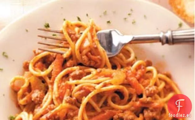 Espaguetis con Salsa Boloñesa