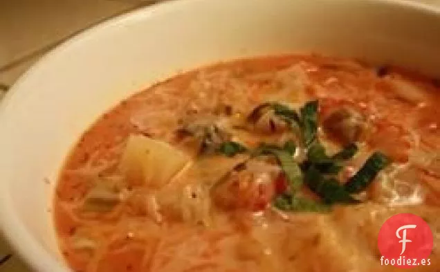 Sopa de Tomate y Patata Gruesa