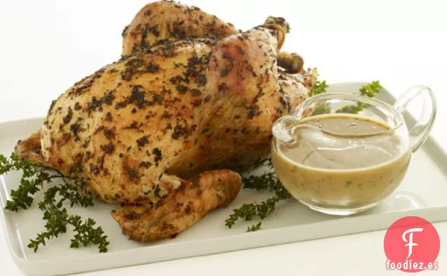 Pollo Asado Con Pasta De Romero y ajo