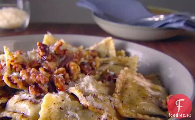 Raviolis con Mantequilla Marrón Balsámica