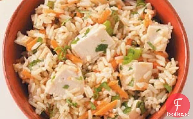 Ensalada De Pollo Con Arroz Integral