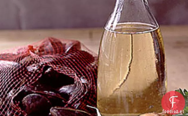 Mejillones En Vino Blanco Y Ajo