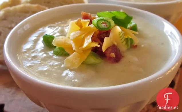 Sopa De Ajo Y Patata Asada