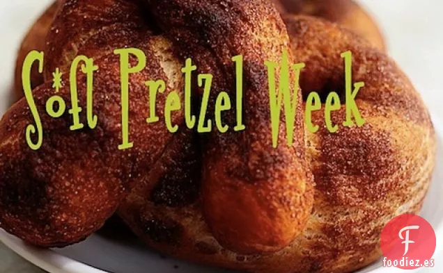 Salsa de Pretzel Suave con Queso Cheddar y Ajo