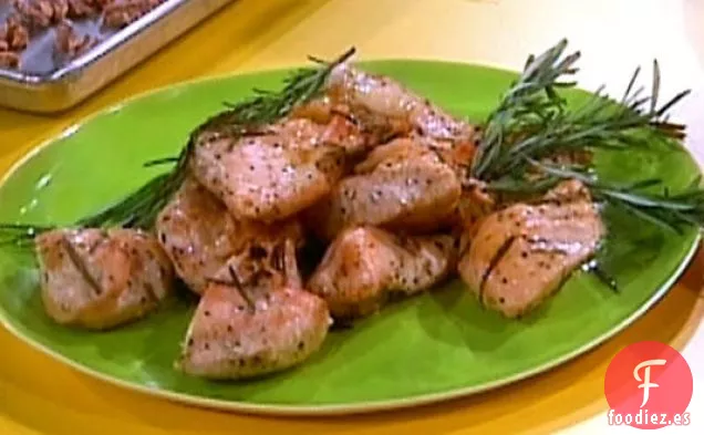 Pollo Asado Con Ajo Y Romero Y Limón