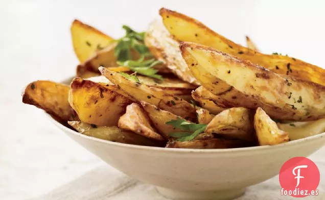 Patatas Fritas al Horno con Ajo Asado