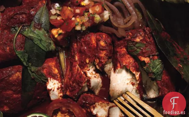 Mahi-mahi a la parrilla al estilo yucateco