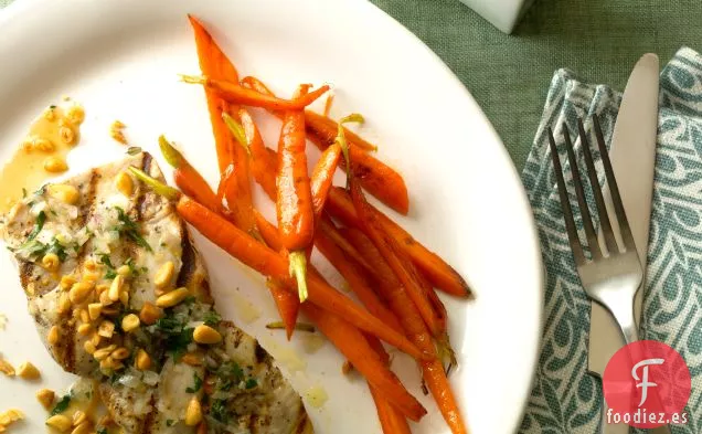 Mahimahi con Salsa de Vino Blanco con Hierbas