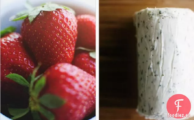 Quesadillas de fresa y puerro