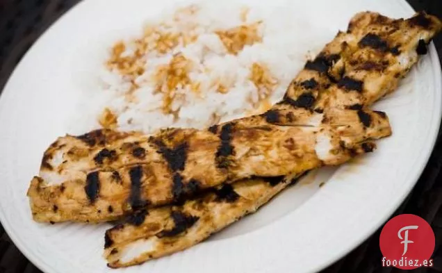 Mahi Mahi De Soja Y Jengibre A La Parrilla