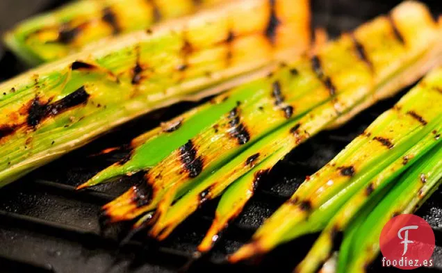 Parrilla Interior: Puerros Con Vinagreta Asiática